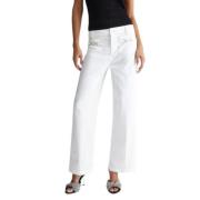 Liu Jo Wide Jeans White, Dam