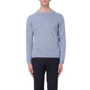 Fay Round-neck Knitwear Blue, Herr