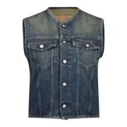 Maison Margiela Vests Blue, Dam