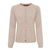 Btfcph Cashmere Cardigan Oat Beige Beige, Dam