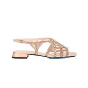 Loriblu Flat Sandals Beige, Dam