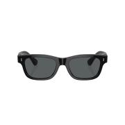 Oliver Peoples Rosson Sun Rektangulära Solglasögon Black, Unisex