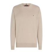 Tommy Hilfiger Round-neck Knitwear Beige, Herr