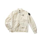 Blauer Bomber Jackets Beige, Dam