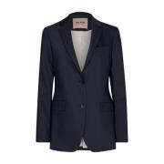 MOS Mosh Snygg Blazer för Kvinnor Blue, Dam