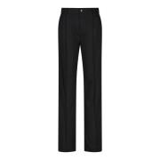 Mason's Straight Trousers Black, Dam