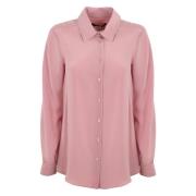 Max Mara Weekend Silke Rosa Skjorta Crepe de Chine Pink, Dam