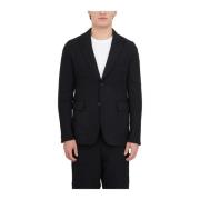 Comme des Garçons Ull Enkelknäppt Blazer Black, Herr