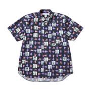 Comme des Garçons Short Sleeve Shirts Blue, Herr