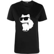 Karl Lagerfeld T-Shirts Black, Dam