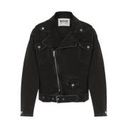 Moschino Denim Jacka Black, Dam