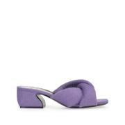 Sergio Rossi Spongee Mules Purple, Dam