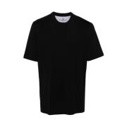 Brunello Cucinelli Svart Bomull Jersey T-Shirt Black, Herr