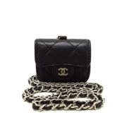 Chanel Vintage Pre-owned Laeder hem-och-kontorstillbehr Black, Dam