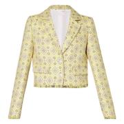 Liu Jo Gul Jacquard Jackor Yellow, Dam