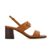 Salvatore Ferragamo High Heel Sandals Brown, Dam