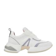 Alexander Smith Modern Marmor Sneaker i Vit och Avion Beige, Herr