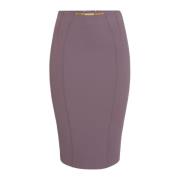 Elisabetta Franchi Essentiella Kjolar för Kvinnor Purple, Dam