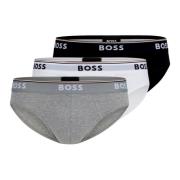 Hugo Boss Elastiska Bomullsbriefs Multipack 3-Pack Multicolor, Herr