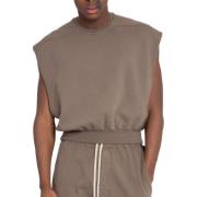 Rick Owens Tatlin Ärmlös Sweatshirt Brown, Herr