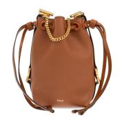 Chloé Marcie Micro bucket axelväska Brown, Dam