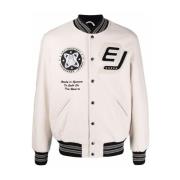 Enterprise Japan Varsity Jacket Svart Beige, Herr