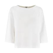 Aspesi Crewneck Tröja White, Dam