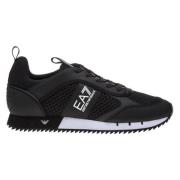 Emporio Armani EA7 Svarta Mesh Löparskor Black, Herr