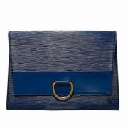 Louis Vuitton Vintage Pre-owned Laeder kuvertvskor Blue, Dam