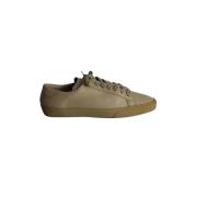 Yves Saint Laurent Vintage Pre-owned Laeder sneakers Beige, Dam