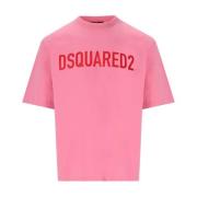 Dsquared2 T-Shirts Pink, Herr