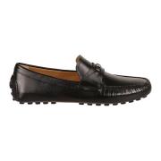 Salvatore Ferragamo Herrskor Moccasins Nero New Biscotto Black, Herr