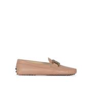 Tod's Beige Platta Skor med Metallkedja Beige, Dam