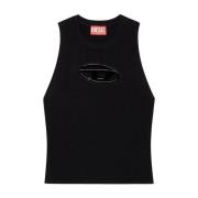 Diesel Sleeveless Tops Black, Dam