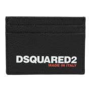 Dsquared2 Mönstrad kreditkortshållare Black, Herr