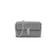 Marc Jacobs Elegant Handväska med Kedja och Strass Gray, Dam