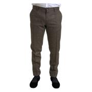 Dolce & Gabbana Suit Trousers Brown, Herr