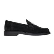 Filling Pieces Svart Mocka Loafer Skor Black, Herr