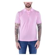 Kangra Mjuk Bomull Polo Skjorta Ss24 Pink, Herr