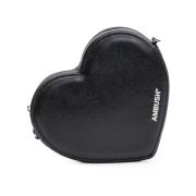 Ambush Flat Heart Crossbody Väska Black, Dam