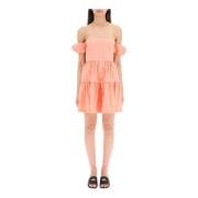 Staud Short Dresses Pink, Dam