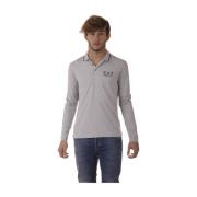 Emporio Armani EA7 Polo Shirts Gray, Herr