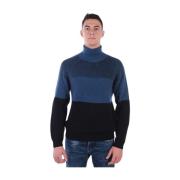 Trussardi Snygga Turtlenecks för Trendiga Stilar Blue, Herr