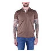 Eleventy Brun Bomullspolo Ss24 Brown, Herr