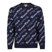 Kenzo Round-neck Knitwear Blue, Herr