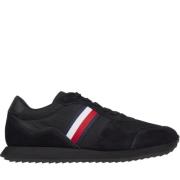 Tommy Hilfiger Svarta Sneakers - Runner Evo Mix Black, Herr