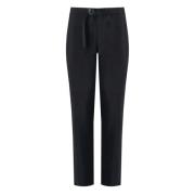 White Sand Slim-fit Trousers Black, Dam