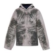 Diesel D-Um-Rib-S huvtröja Gray, Unisex