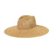 Emporio Armani Beige Naturale Vävd Hatt för Kvinnor Beige, Dam