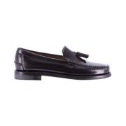 Sebago Klassiska Will Leather Moc Toe Loafers Black, Herr